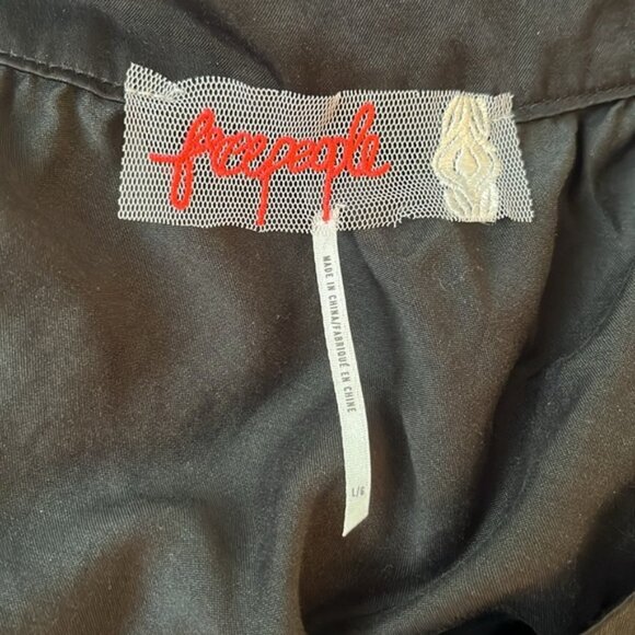 FREE PEOPLE SOA ASYMMETRIC LONG OCCASION DRESS WITH A BOW AND POCKETS - Picture 4 of 8